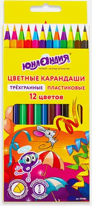 Набор цветных карандашей Юнландия Карнавал 12шт