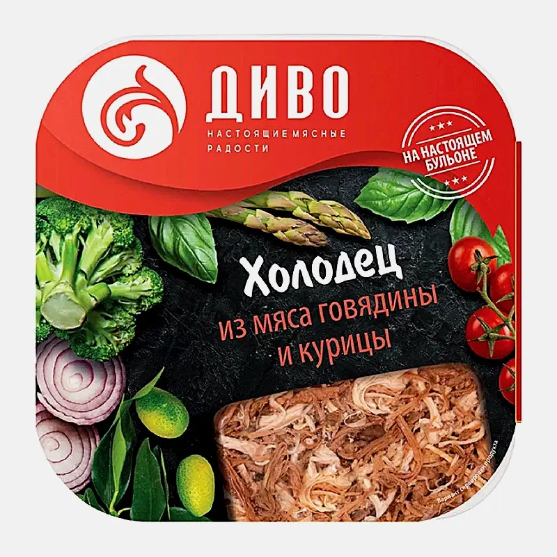 Изображение товара Холодец из курицы и говядины 300 г классическая закуска с желе
