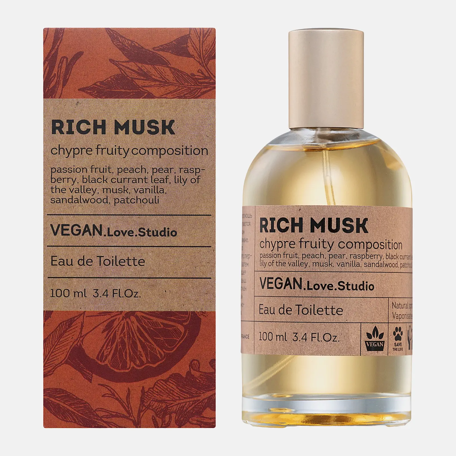 Туалетная вода Rich Musk Vegan Love Studio женская 100мл