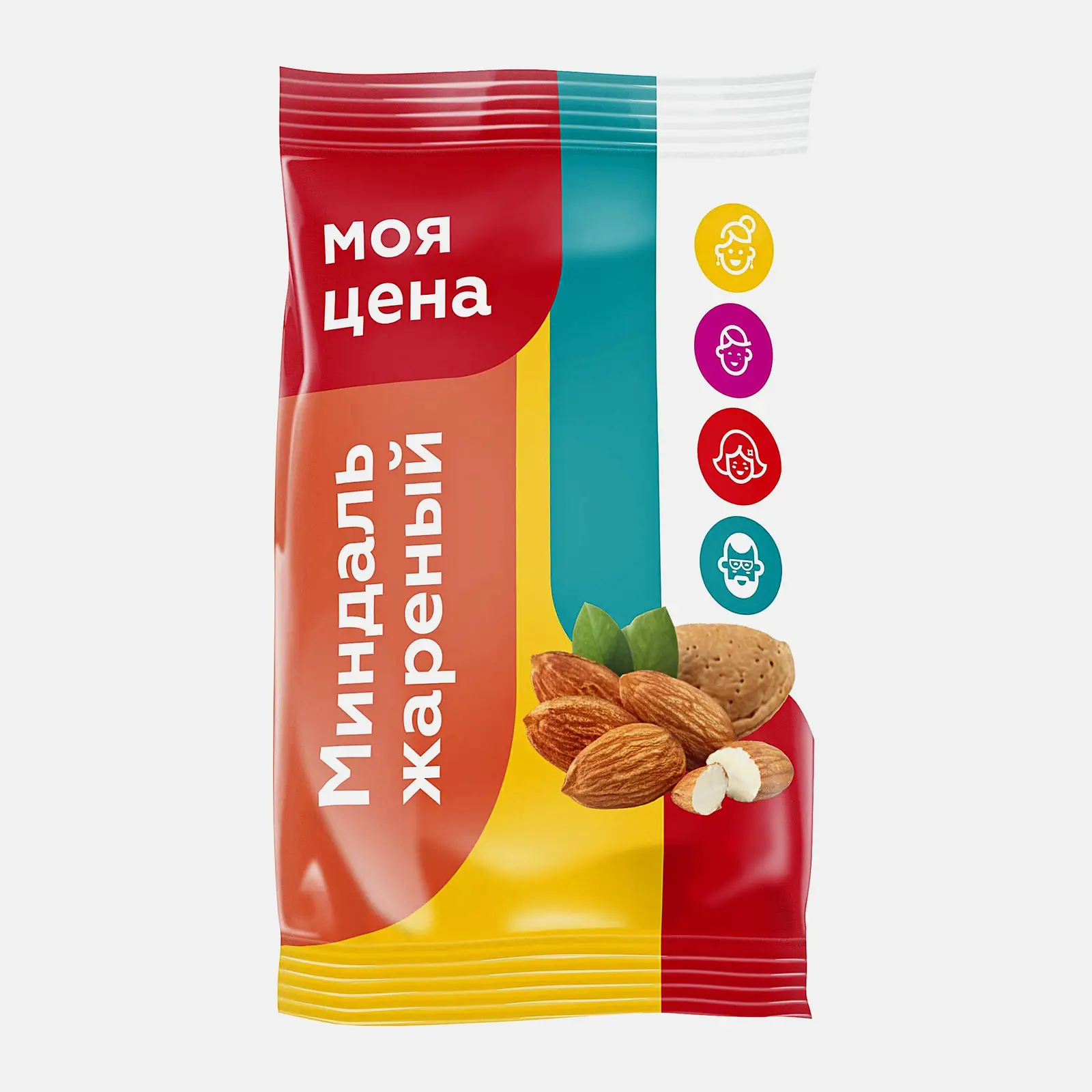 Изображение товара Миндаль Моя цена жареный 90г ядра сладкого миндаля
