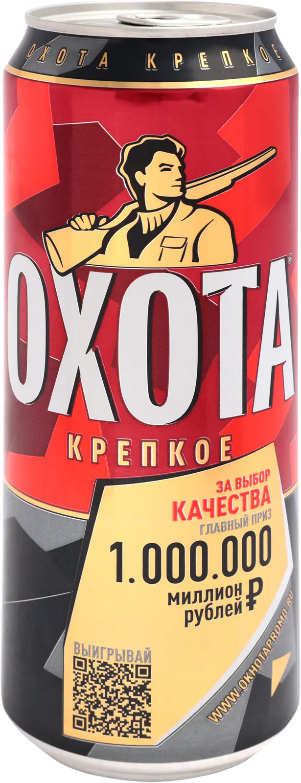 Изображение товара Пиво Охота крепкое светлое фильтрованное пастеризованное 8.1% 430мл
