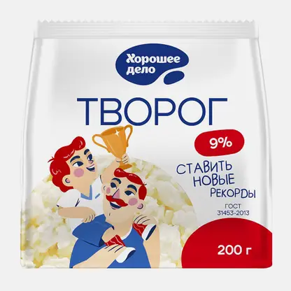 Творог Хорошее дело 9% 300г