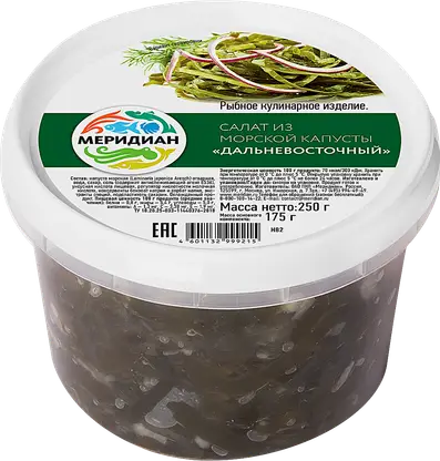 Салат из морской капусты Меридиан Дальневосточный 250г
