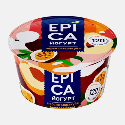 Йогурт Epica Персик-маракуйя 4.8% 130г
