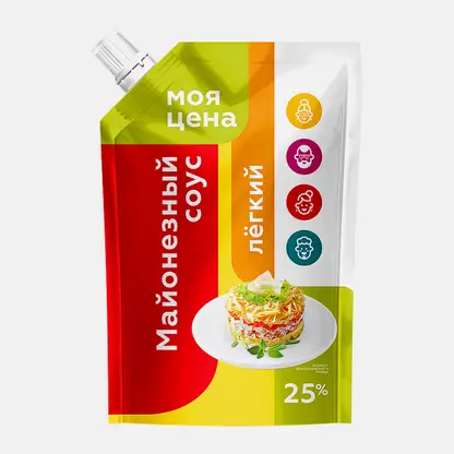 Соус майонезный Моя цена Легкий 25% 220мл