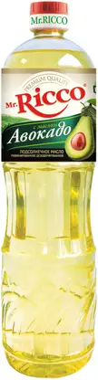 Изображение товара Масло подсолнечное с маслом авокадо 1л Mr. Ricco экологически чистое рафинированное