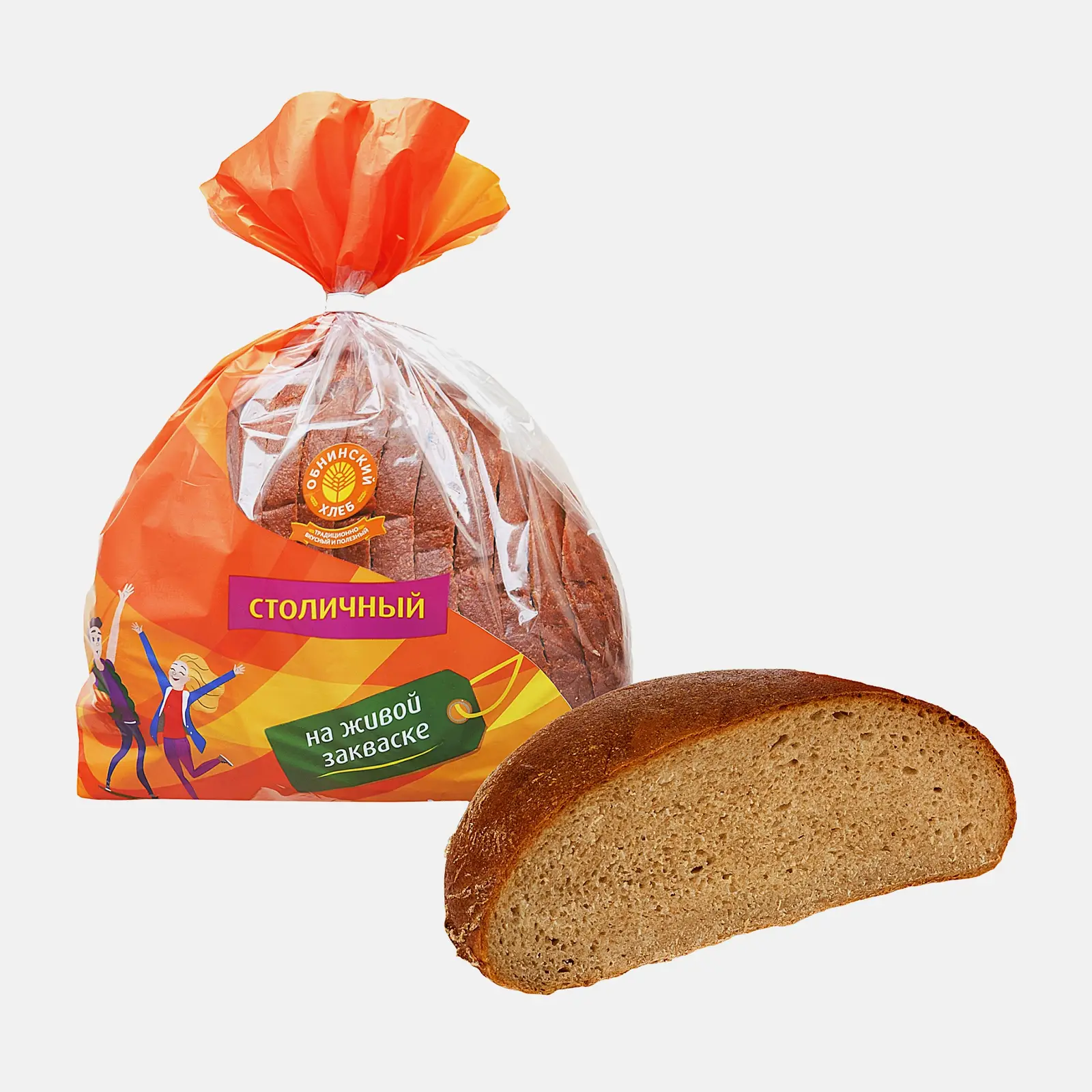 Изображение товара Хлеб подовой ржано-пшеничный Обнинский ХК 700 г свежий и вкусный