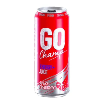 Изображение товара Напиток энергетический Go Champ арбуз-грейпфрут 430мл