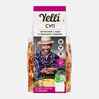 Суп Греческий с орзо и пряными травами Yelli 250г