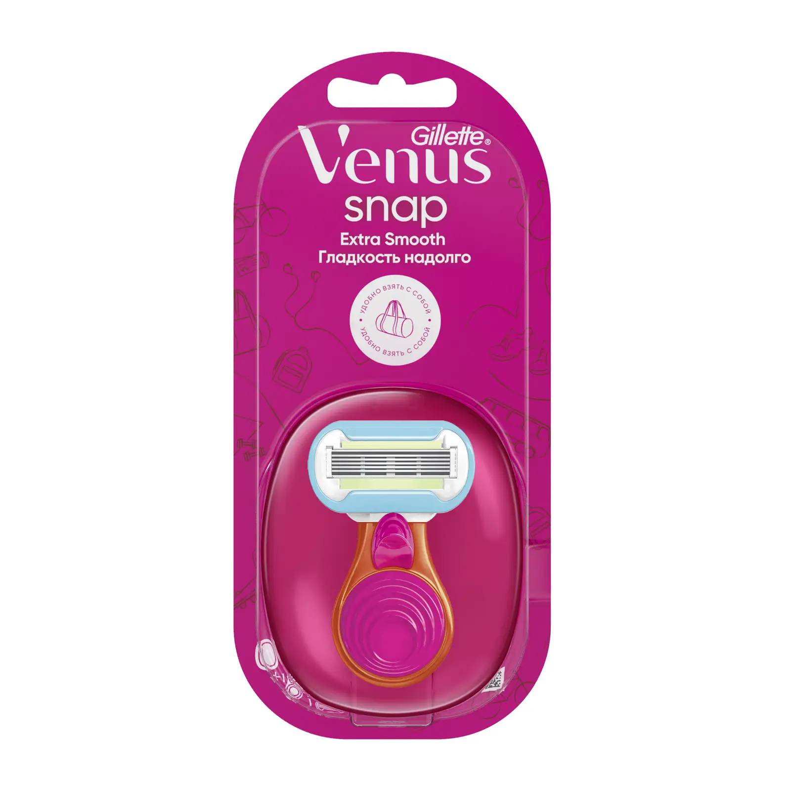 Бритва Gillette Venus Snap Embrace с одной сменной кассетой