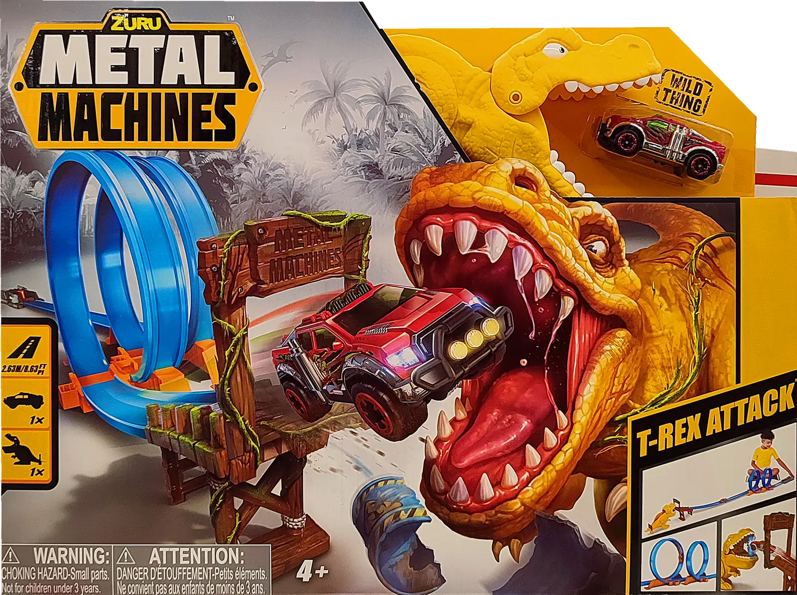 Игрушка Трек Zuru Metal Machines T-Rex 6702 513г 30*8*40см - фото 4