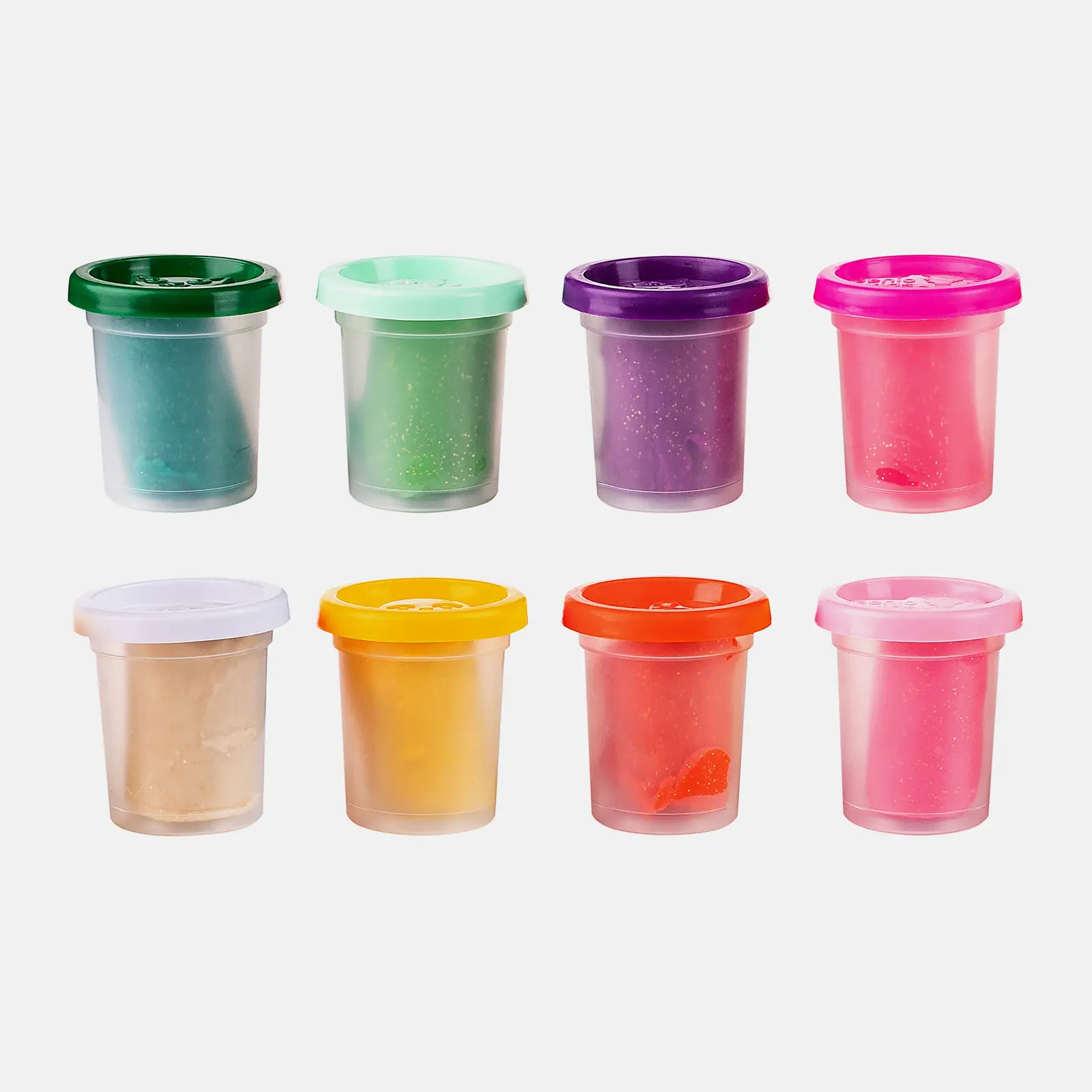 Набор для детской лепки Genio Kids Тесто-пластилин с блестками 8 цветов