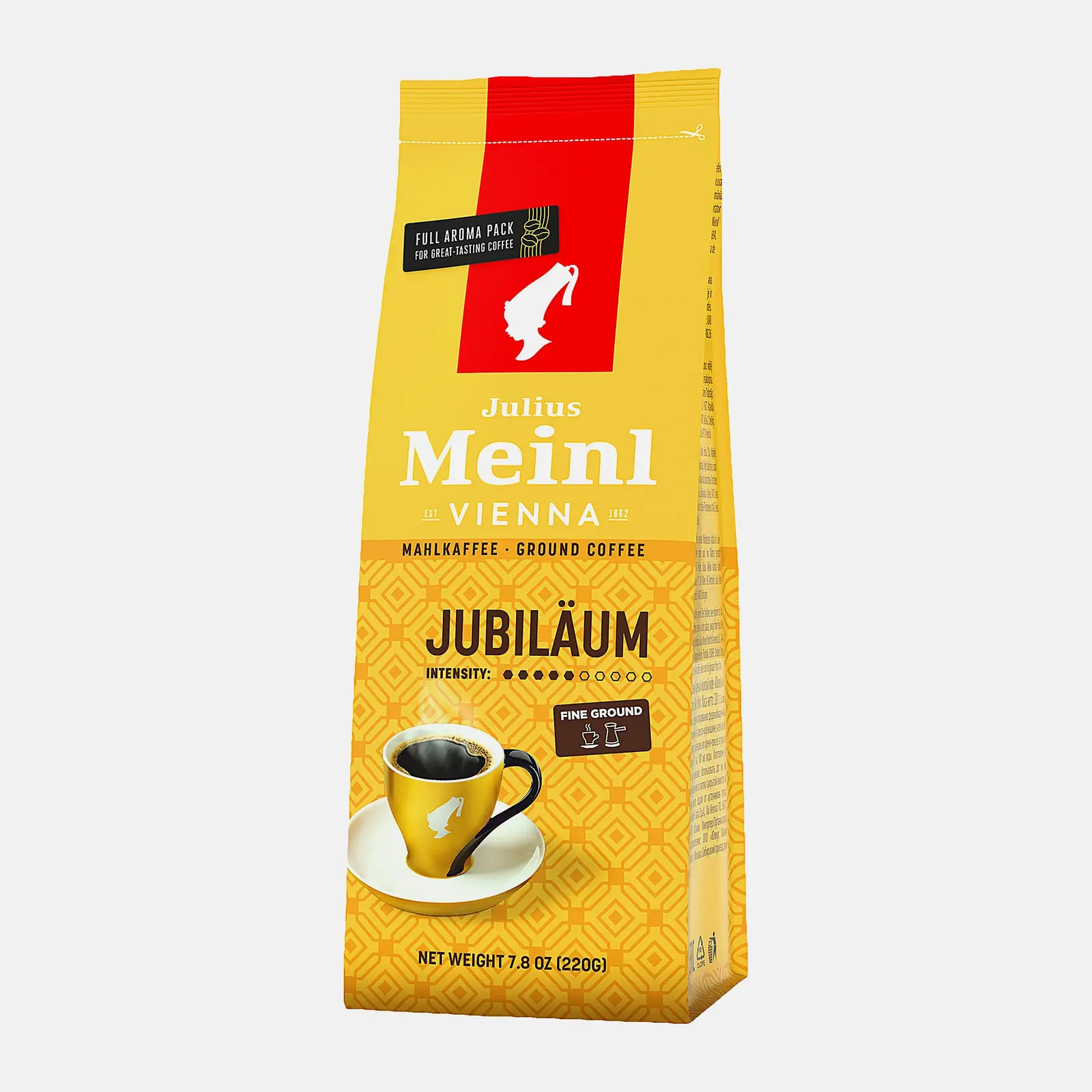 Изображение товара Кофе молотый Julius Meinl Jubilaeum 220 г арабика и робуста классическая упаковка