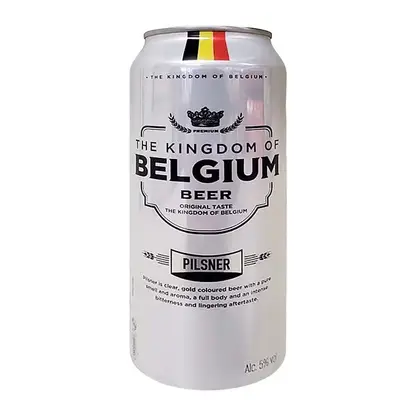 Изображение товара Пивной напиток Kingdom Of Belgium Pilsner 5% 500мл