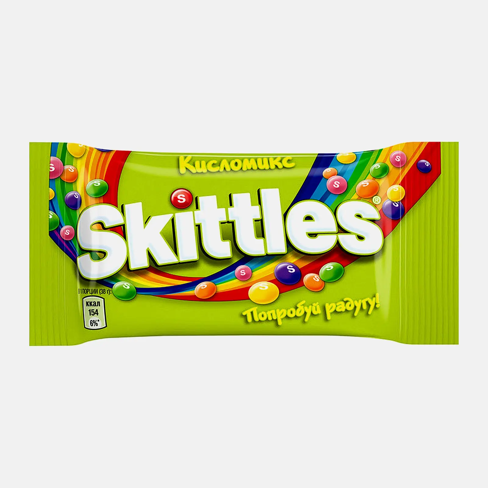 Изображение товара Драже Кисломикс в разноцветной сахарной глазури Skittles 38г