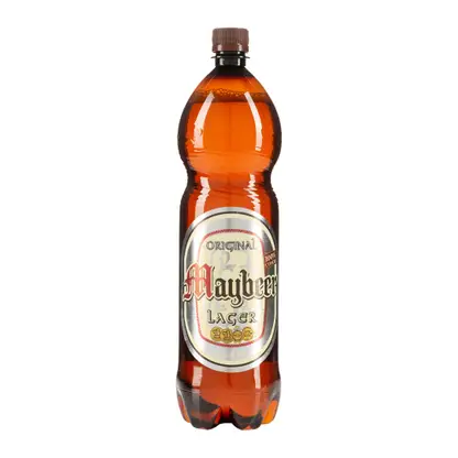 Пиво Maybeer Lager светлое фильтрованное пастеризованное 4% 1.35л