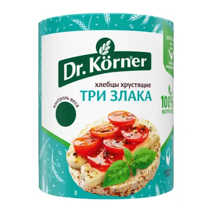 Изображение товара Хлебцы Три злака Dr.Korner 90г