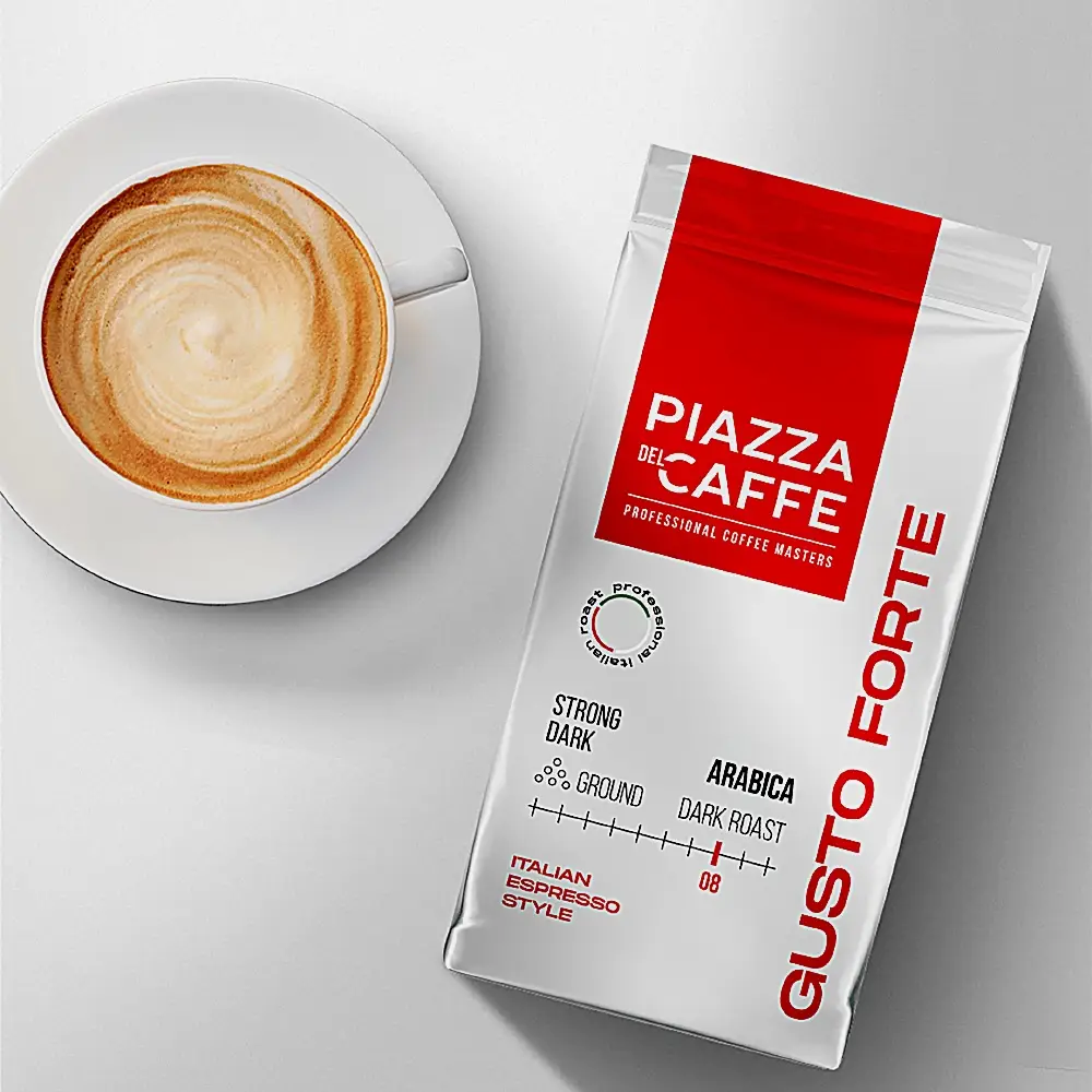 Кофе молотый Piazza Del Caffe Gusto Forte жареный 250г