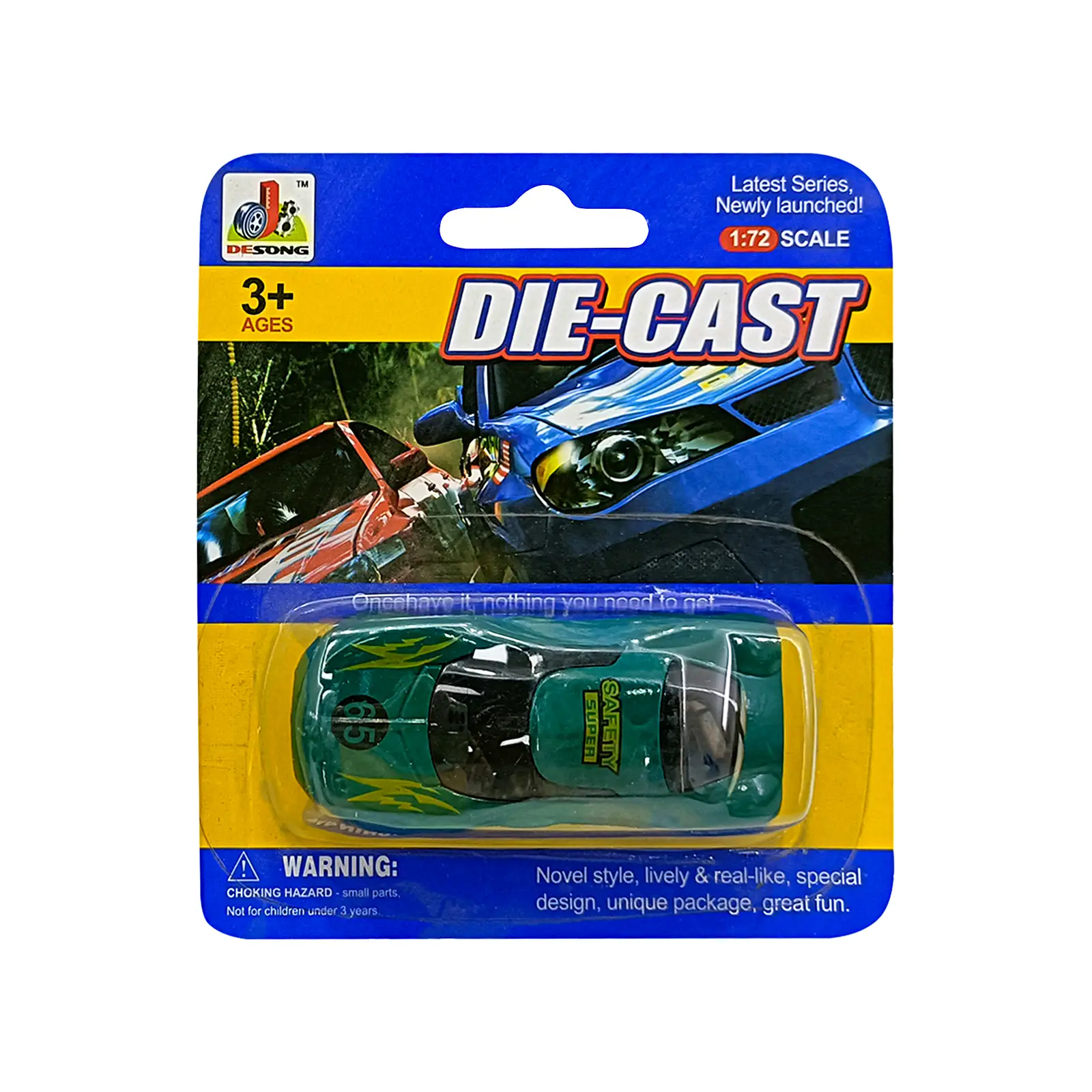 Машинка в масштабе 1:72 металл DS859 в ассортименте