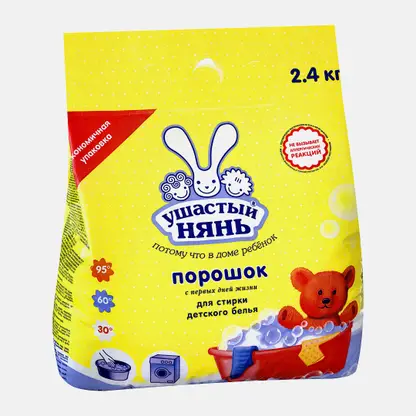Стиральный порошок Ушастый нянь детский 2.4кг