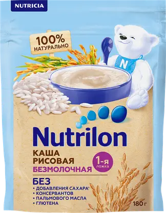 Каша Nutrilon Рисовая безмолочная 180г