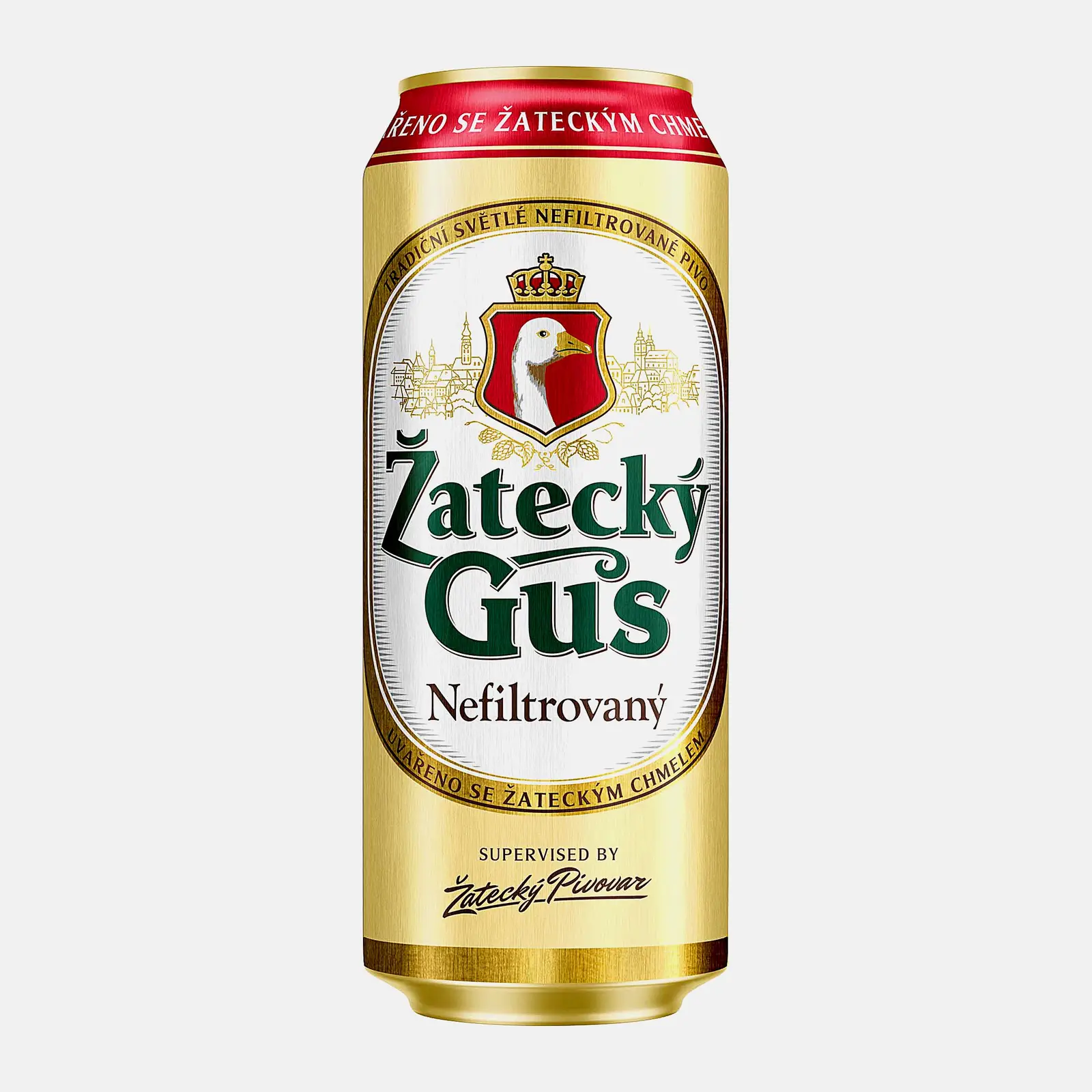 Изображение товара Пиво Zatecky Gus светлое нефильтрованное 4.8% 450мл