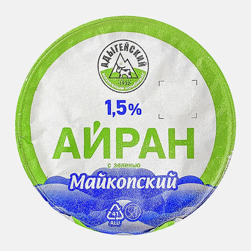 Айран с зеленью Майкопский 1.5% 300г
