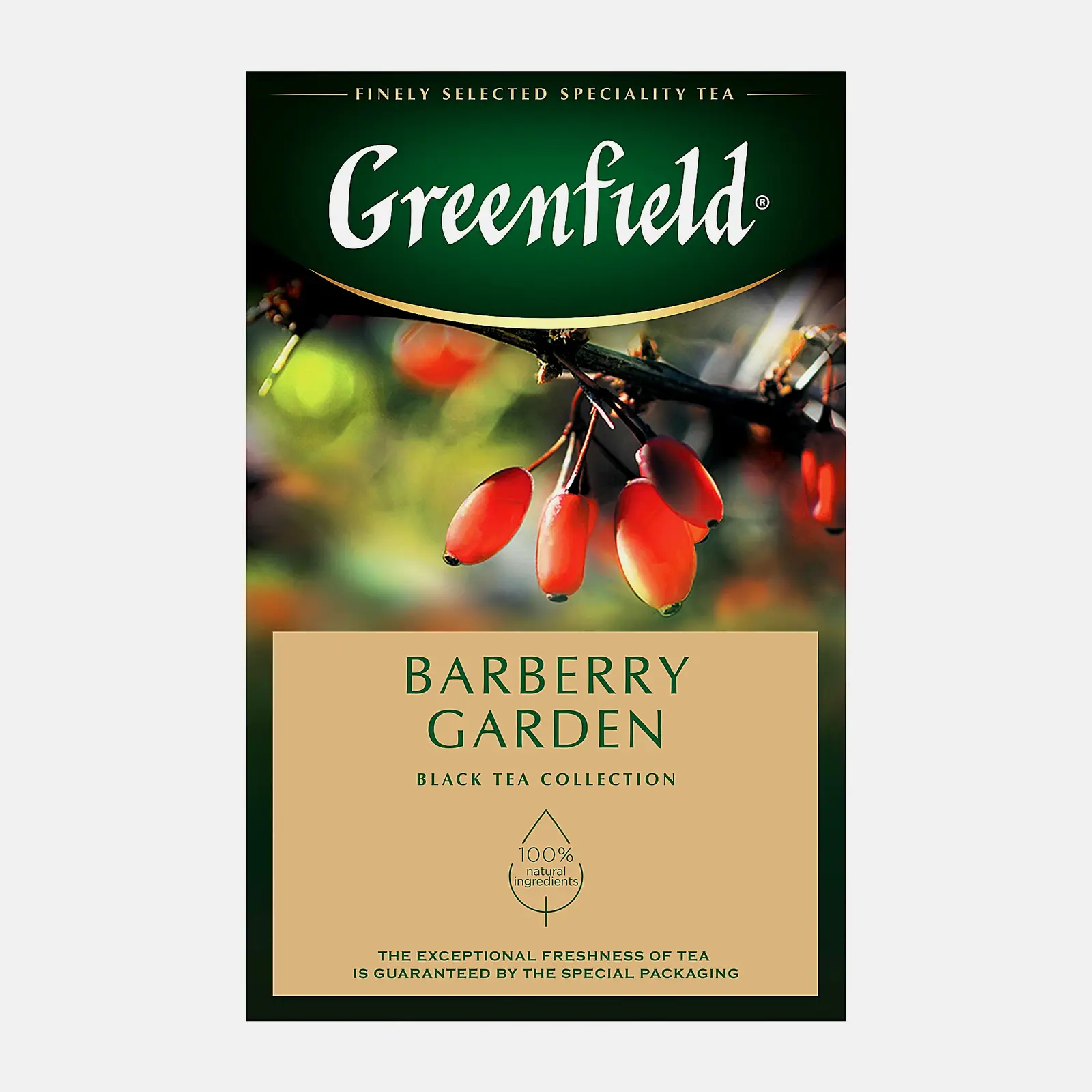 Чай чёрный Greenfield Barberry Garden листовой барбарис 100г