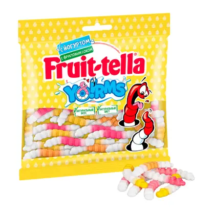 Изображение товара Жевательный мармелад Fruit-Tella Yorms 138г