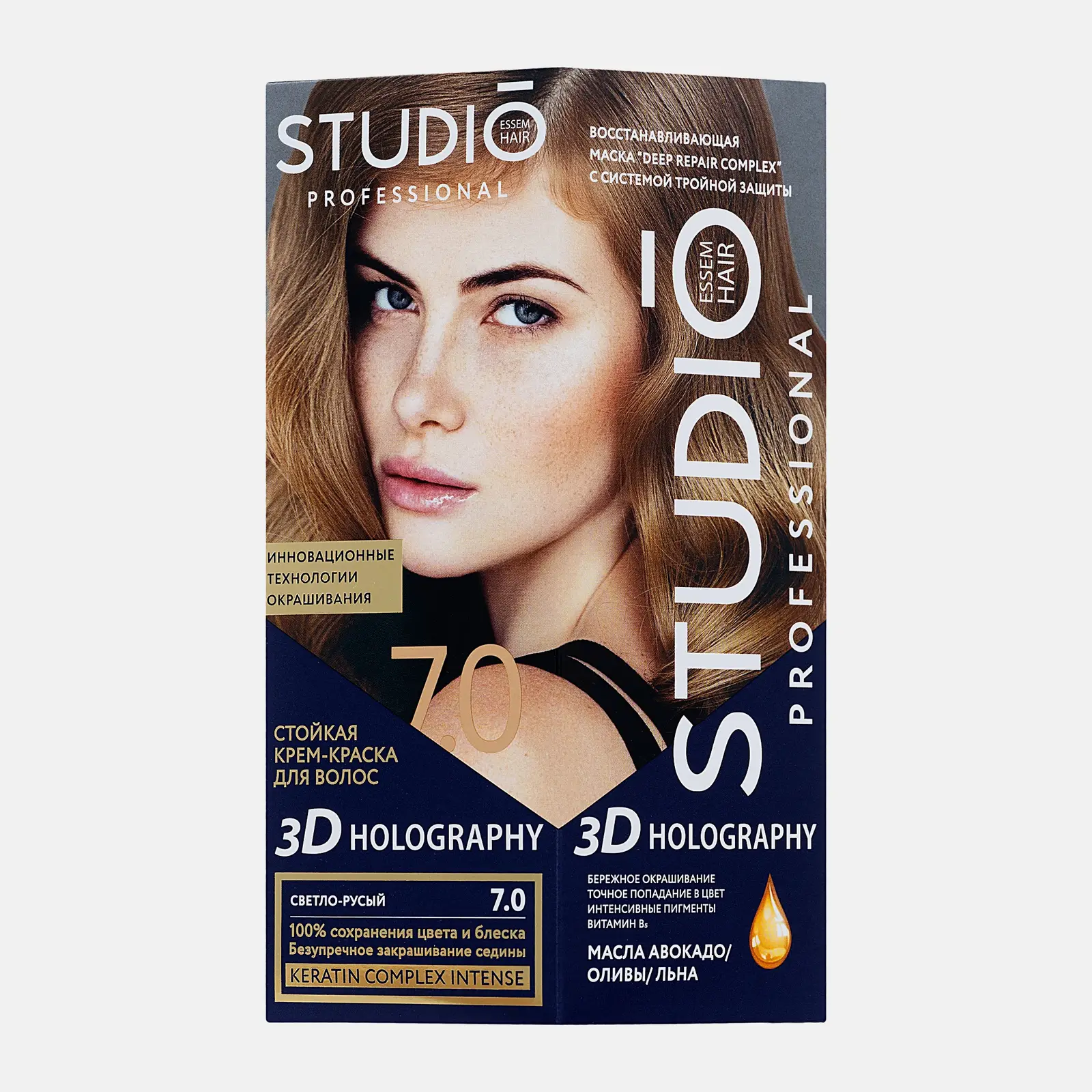 Стойкая крем-краска Studio 7.0 Светло-русый 115мл