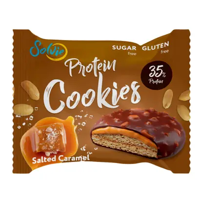 Изображение товара Протеиновое печенье Арахис и соленая карамель Solvie 60г