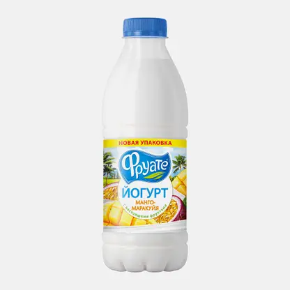 Питьевой йогурт с манго и маракуйей Фруате 1% 850г