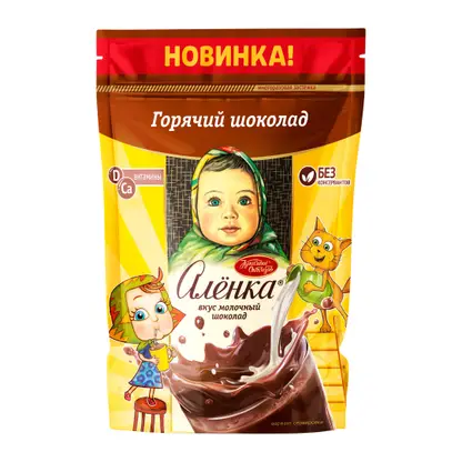 Изображение товара Горячий шоколад Алёнка 250г - насыщенный вкус и натуральные ингредиенты