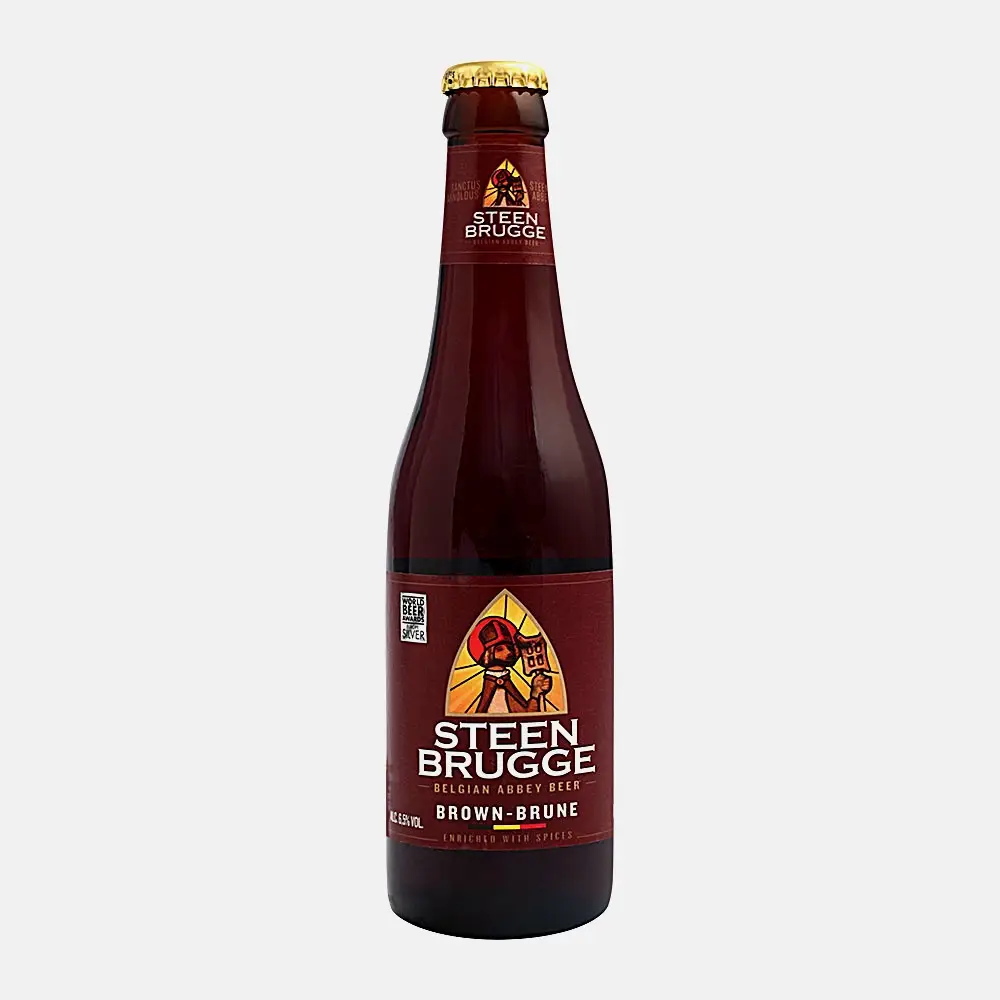 Пиво Steenbrugge Brown темное фильтрованное 6.5% 330мл