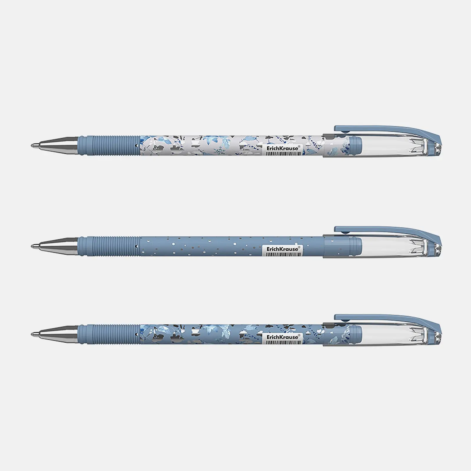 Ручка шариковая Офис Премьер синяя Flower 0.7мм в ассортименте