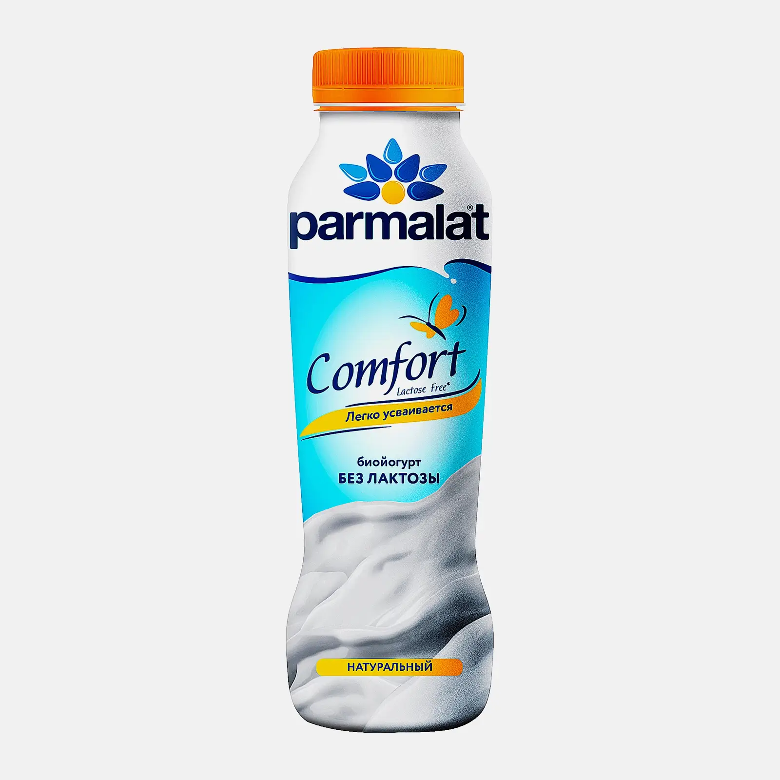 Изображение товара Питьевой биойогурт Parmalat Натуральный безлактозный 1.7% 290г