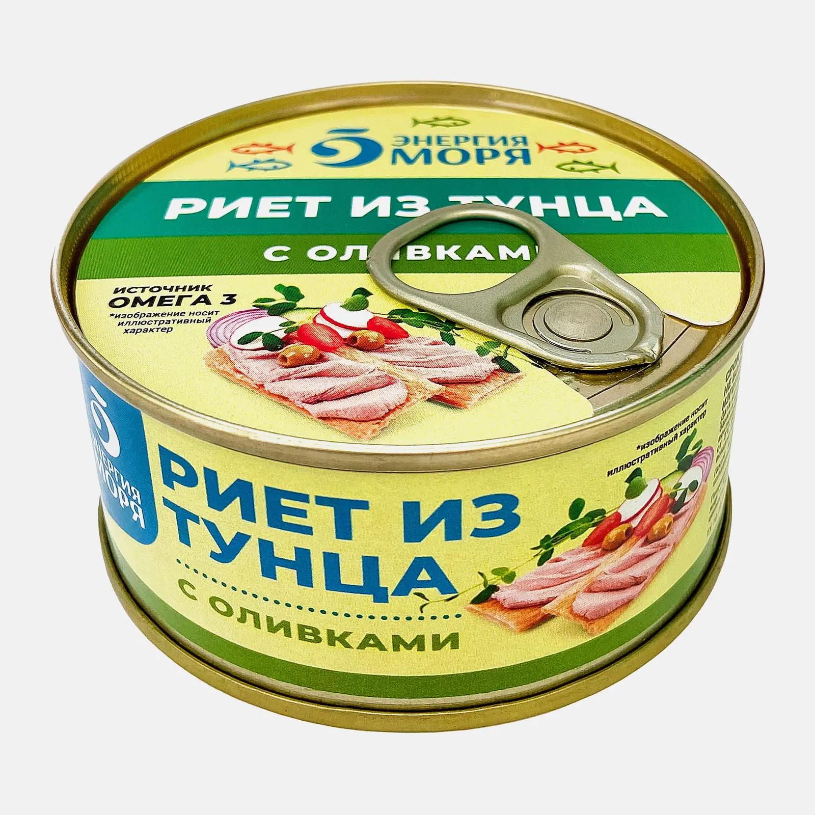 Риет из тунца с оливками Энергия моря 115г