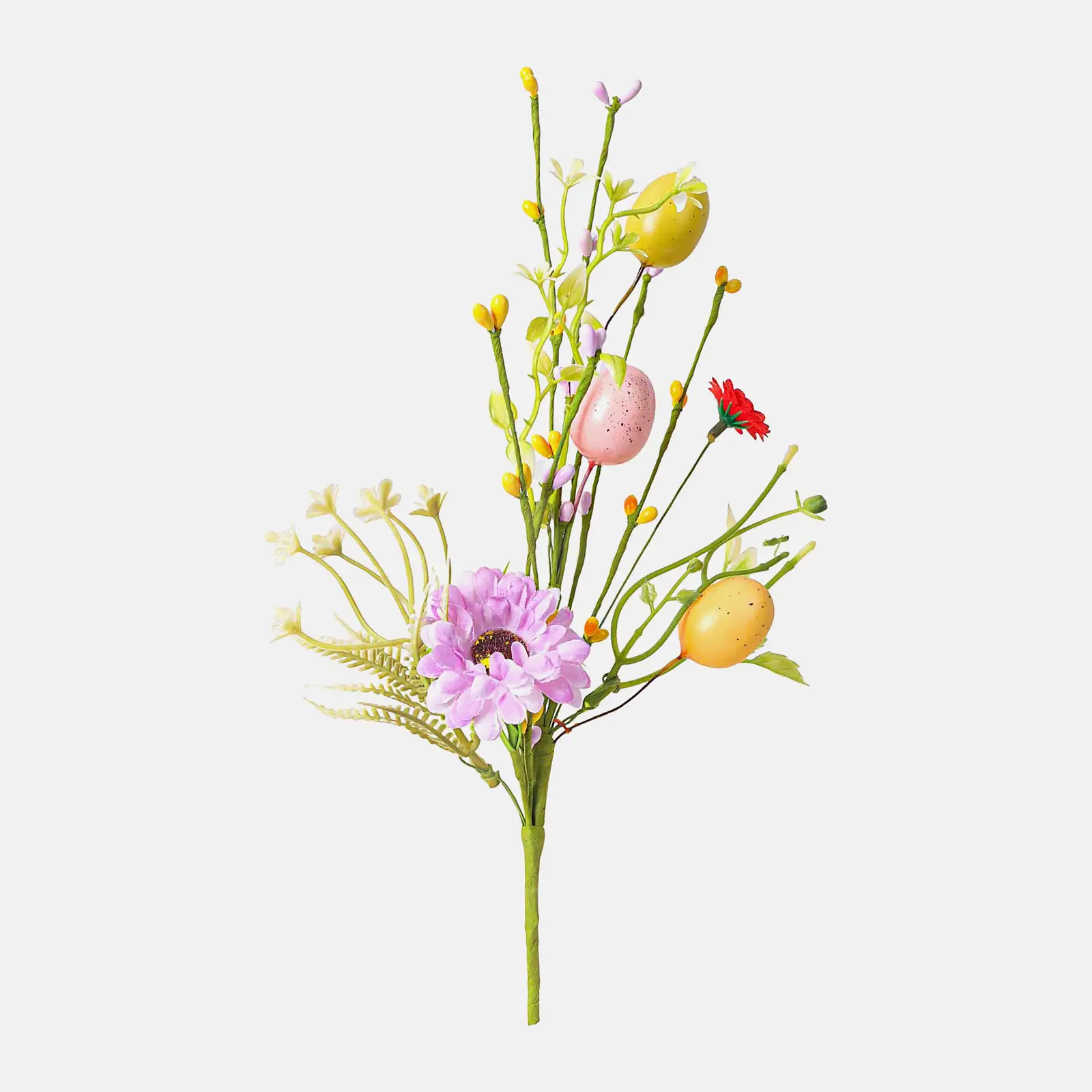 Пасхальная веточка с декором 35см