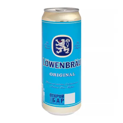 Изображение товара Пиво Lowenbrau Original светлое 450 мл пастеризованное 5.4% Германия