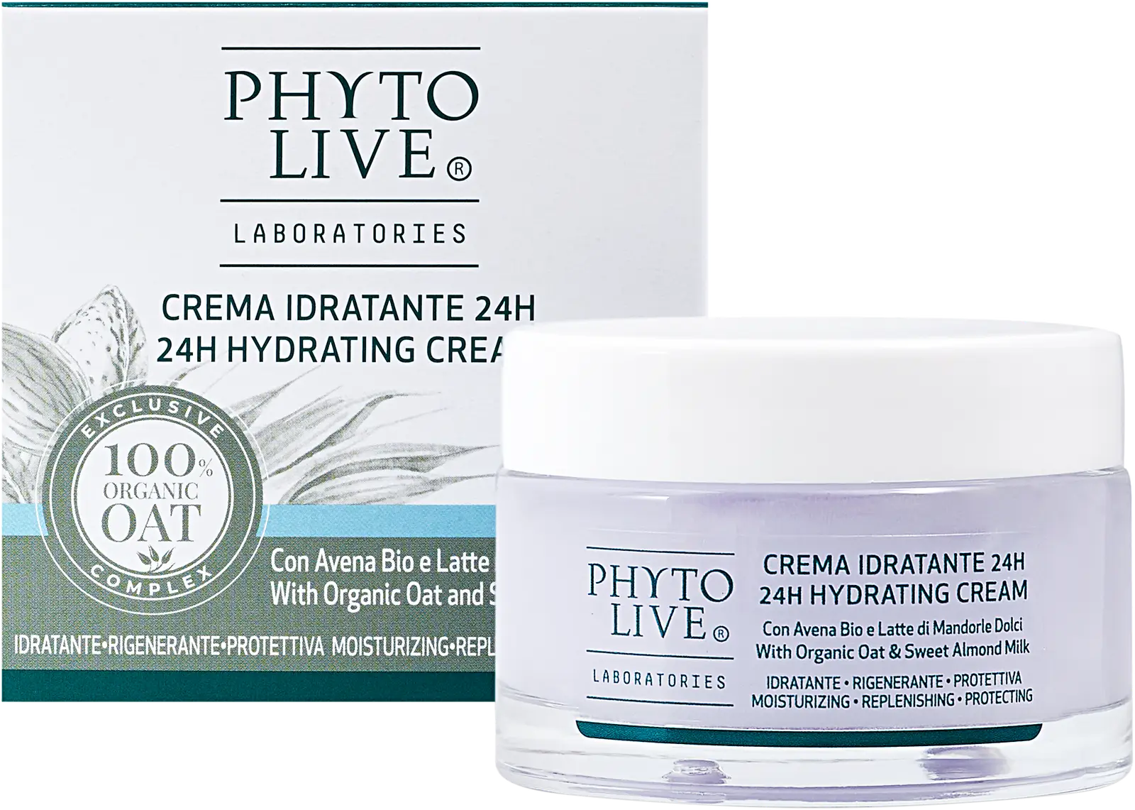 Крем для лица Phyto Live увлажняющий с молочком миндаля и экстрактом органического овса 50мл