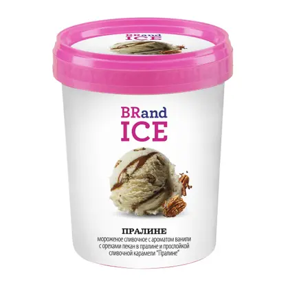 Изображение товара Мороженое сливочное Пралине Brandice 10% 500 г - высокое качество и насыщенный вкус