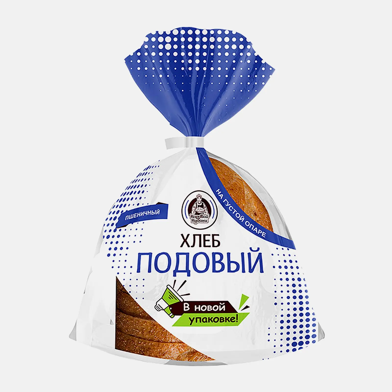 Хлеб Подовый белый нарезанный Краснодарский хлебозавод №6 260г