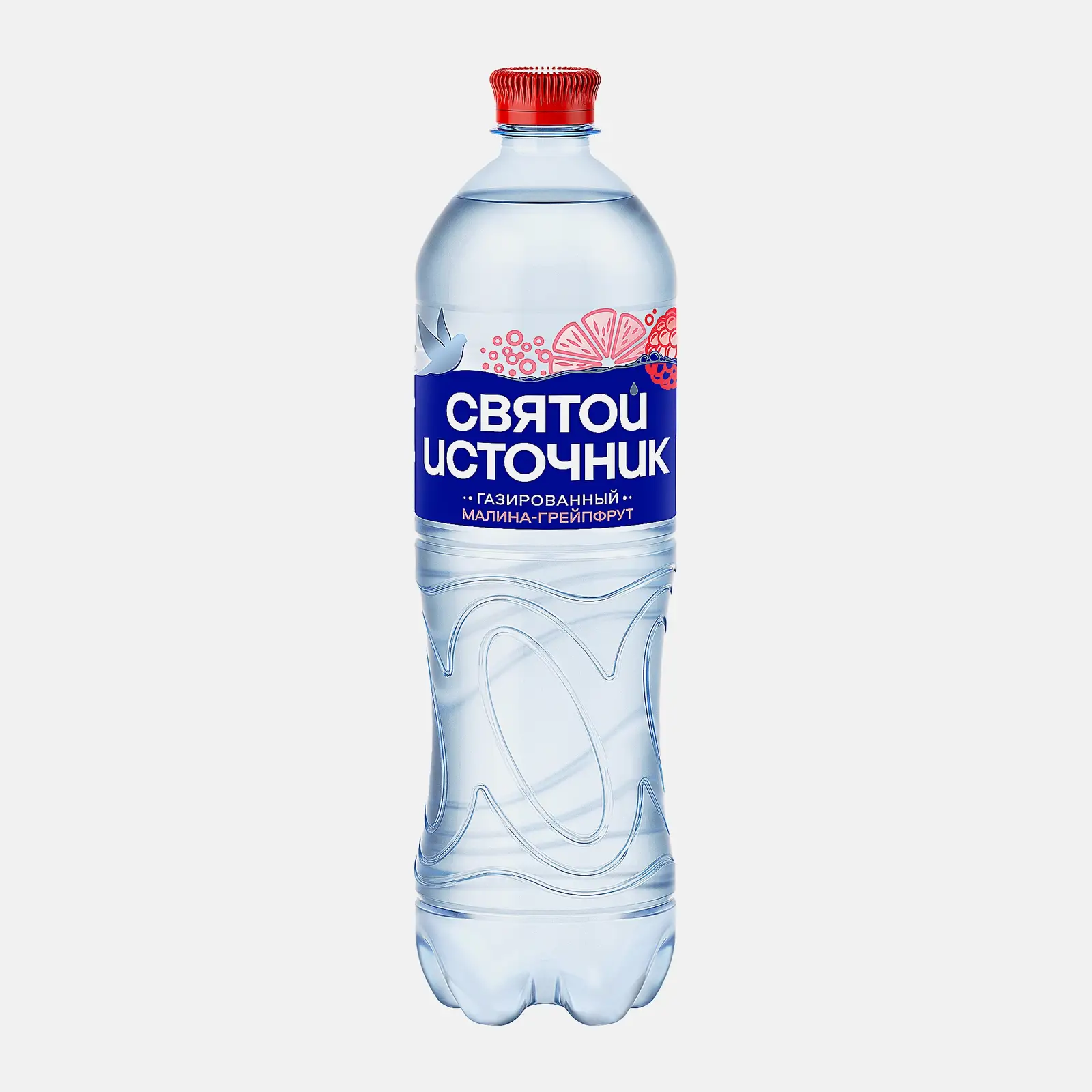 Газированная вода Святой Источник с ароматом малины и грейпфрута 1л