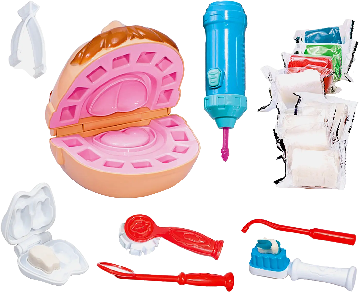 Набор для лепки Genio Kids Доктор Зуб 750г 32*23*7см
