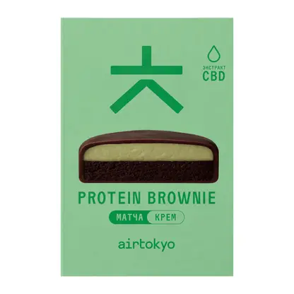 Изображение товара Протеиновый брауни Матча-крем с CBD Airtokyo 50г