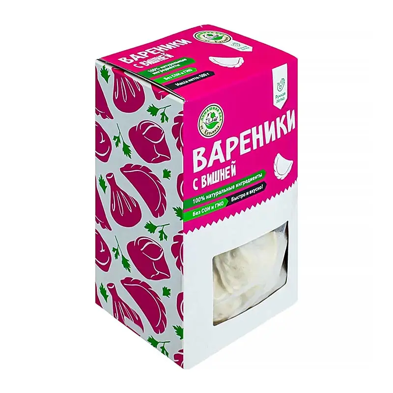 Изображение товара Вареники с вишней Домашняя еда от Кузьмича 500 г замороженное блюдо