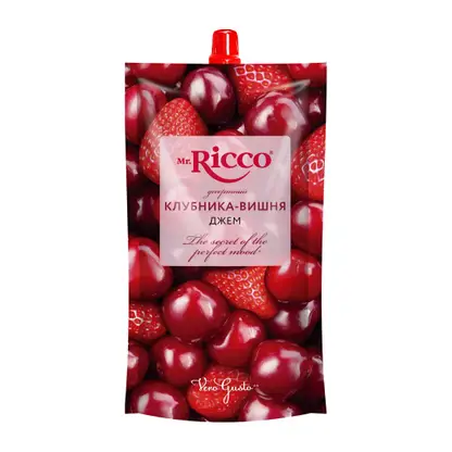 Изображение товара Джем Mr. Ricco Клубника-вишня 300г
