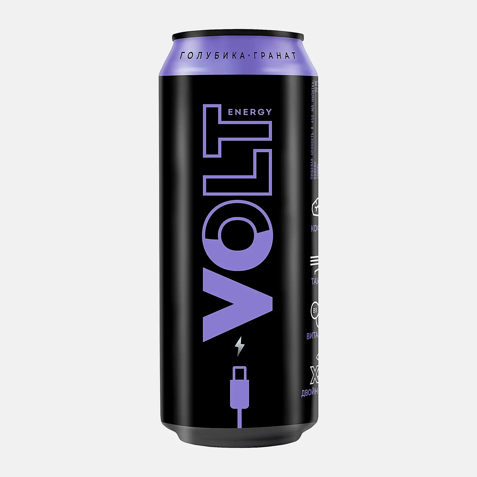 Изображение товара Энергетический напиток Volt Energy Голубика-гранат 450 мл с кофеином Таурином и витаминами