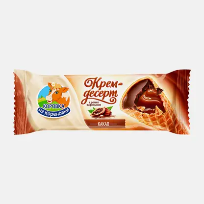 Крем-десерт в вафельном рожке с какао Коровка из Кореновки 40г