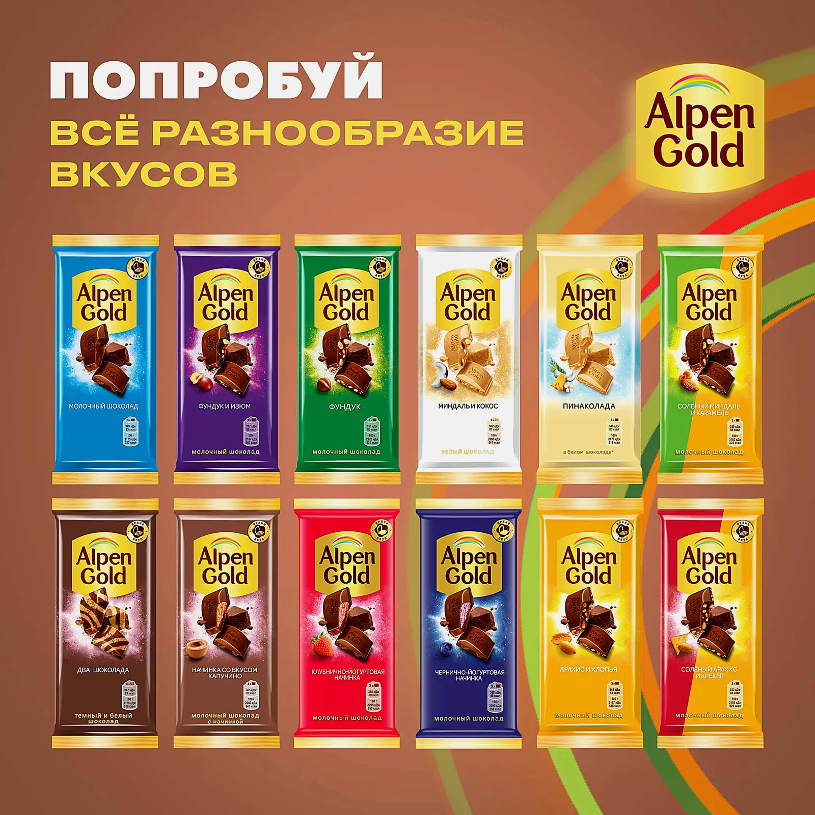 Шоколад Alpen Gold молочный с начинкой со вкусом капучино 80г - фото 8 Шоколад Alpen Gold молочный с начинкой со вкусом капучино 80г - фото 8